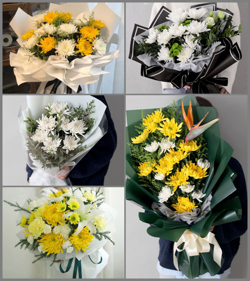广西钦州灵山县石塘镇白事花束代送